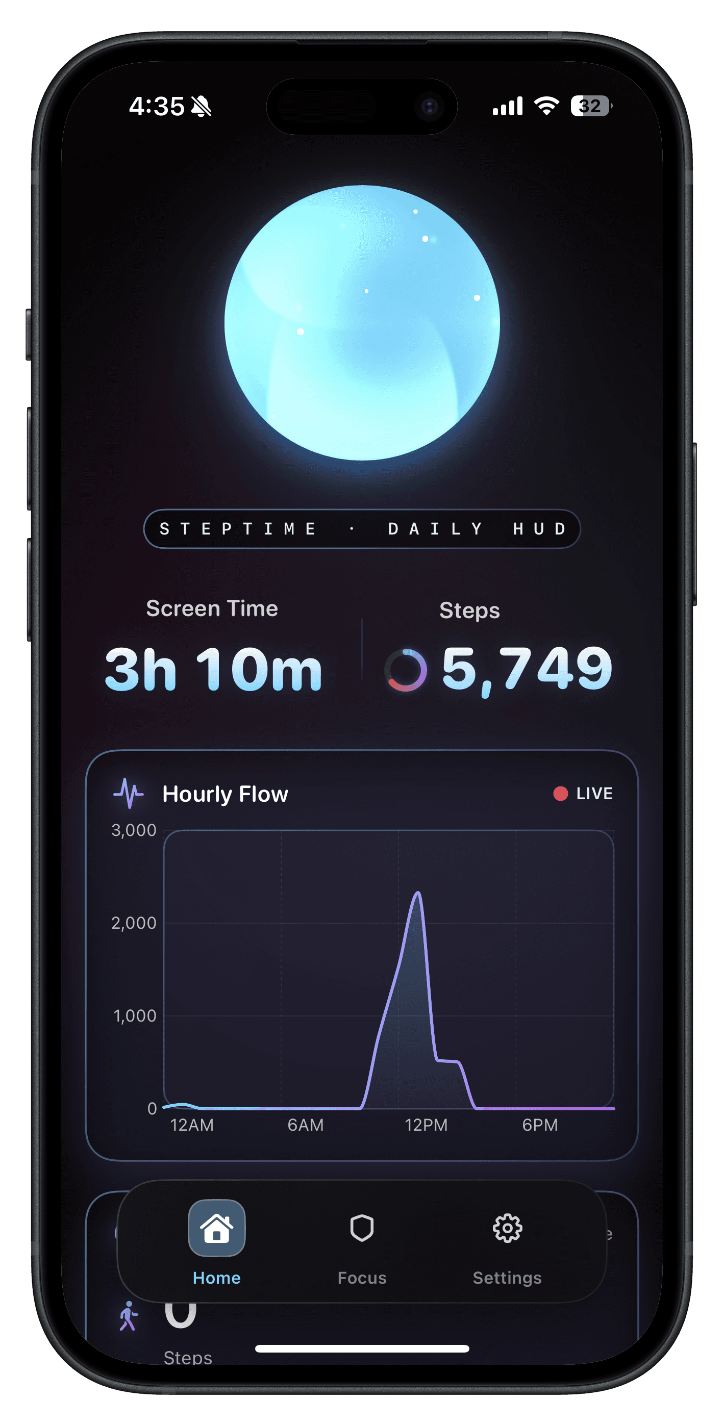 Steptime App Screenshot